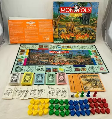 1998 Monopoly Junior Dig'n Dinos Parker Brothers Complete Great Cond FREE SHIP • $25.19