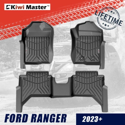 $179.95 • Buy KIWI MASTER Car Floor Mats TPE 3D Liner For Ford Ranger 2023+ Next Gen