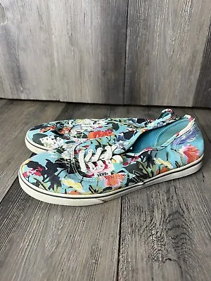 VANS Hawaiian Floral Flowers Shoes Men's Size 6.5 Women's Size 8 Lace Up Low Top • $22.50