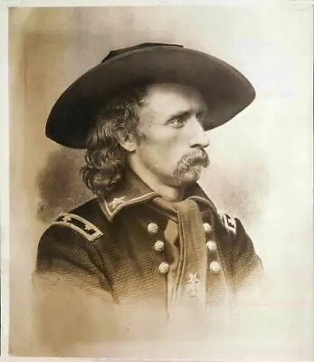 General Custer 1860s Cavalry 10x8 Wild West Portrait Photo Art Print Picture  • £4.50