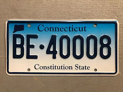 Vintage Connecticut License Plate Blue/ White Fade Random Letters/numbers Nice!! • $9.99