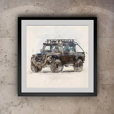 Land Rover Defender | James Bond | 007 | Spectre Car  | Wall Art-Poster-Print • £13.99