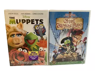 Disney Lot Of 2 Muppet Treasure Island (50th Anniv.) & The Muppets Sealed DVDs • $10.50