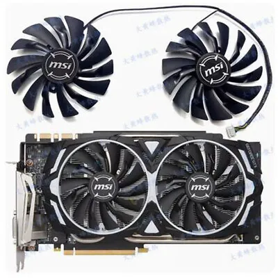 For MSI GTX1080ti 1080 1070ti 1070 1060 RX580 570 ARMOR Graphics Card Fan • $23.27