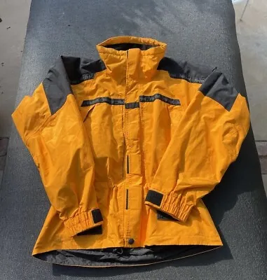MARMOT Mens Size Medium GORE-TEX  Jacket Hood Orange Blk Eptfe Lining • $200