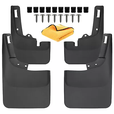 Front & Rear Splash Mud Guards Flap Black Splas For 2022 Ford F-150 F150 16A550 • $38.36