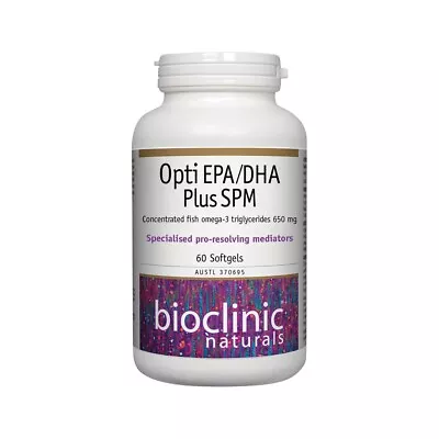 Bioclinic Naturals Opti EPA/DHA Plus SPM 60c • $40.95