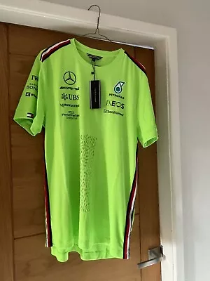 Mercedes AMG Petronas F1 Team 2023 Team Issue Set Up Shirt Tommy Hilfiger Medium • £99.99