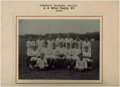 A Photograph Officer`s Training School A 4 Wing Rugby Xv 1943. Mhow ?. • £1.99