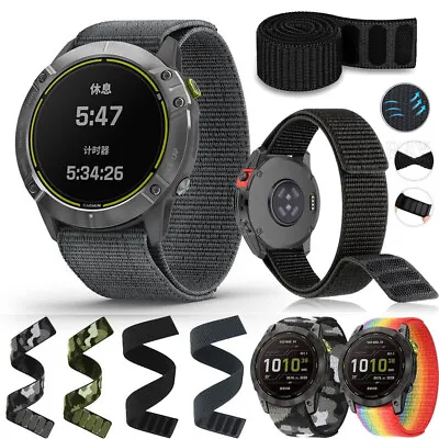 For Garmin Fenix 7 7X Solar 6 6X PRO 5 5X Plus 935 Band Replacement Nylon Strap • $7.99