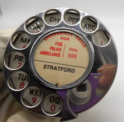 £25 • Buy VINTAGE BAKELITE GPO TELEPHONE DIAL No 12 (1953)