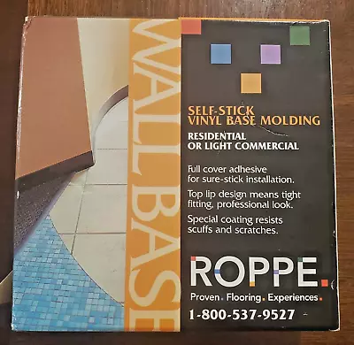 Roppe Self-Stick Vinyl Wall Base 2.5” X 20’ Snow (White) HC25C54S161 • $14