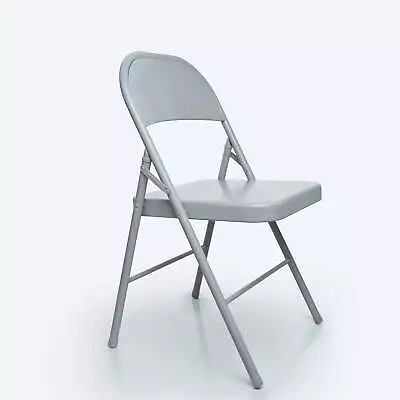 Steel Black Folding Chair IndoorTeens And Adult Metal Frame Sturdy Structure • $13.98