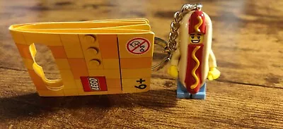 Lego 853571 Hot Dog Suit Guy Minifigure Keychain / Keyring - Brand New With Tag • £8.99