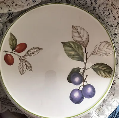 Villeroy Boch Cascara 14 In Pedestal Cake Stand Country Collection Fruit 2007-10 • $86.10