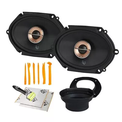 Infinity Kappa 683XF 100W 6 X 8  2-Way Car Speakers W/ NVX Speaker Install Kit • $160