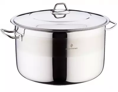 15.85 Qt Stock Pot Large Stainless Steel Stockpot - Deep Boil Casserole Pot • $99.95