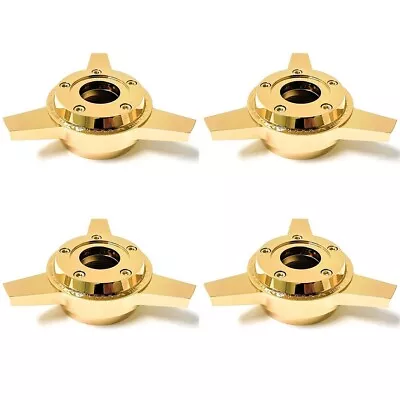 3 BAR GOLD SPINNER ZENITH STYLE LA WIRE WHEEL KNOCK OFF (set Of 4 Pcs) S13 • $249