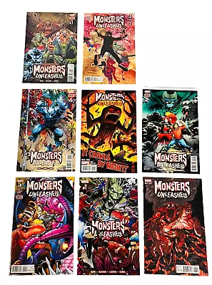 8 Monsters Unleashed Vol 1 (2017) #1-5 + #3 Variant Complete Set + V2 #1-2 Bunn • $24.99