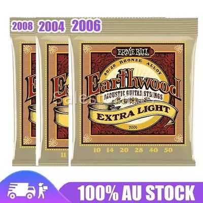 Ernie Ball Earthwood Acoustic Guitar Strings Set 2006 2004 2008 80/20 Bronze I • $9.51