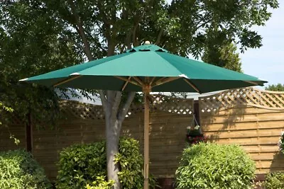 Charles Taylor Trading Outdoor Garden Parasol Umbrella Green • £74.95