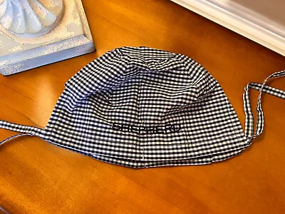 Pottery Barn Kids Gingham Navy Mini Easter Basket Liner Mono “Shepherd” NWOT • $14.85