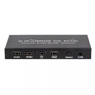 2 Port KVM Switch Dual Monitor Displayport 4K 60Hz KVM Switch 1 Monitors 2 PC • $70.23