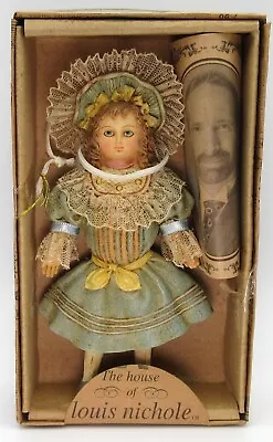 Vintage 1999 Kurt Adler House Of Louis Nicole 5  Victorian Doll Ornament NIB • $5