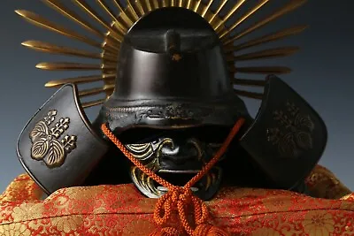 Japanese Vintage Samurai Helmet -Hideyoshi Kabuto With A Mask-  Age Of Samurai • $398.94