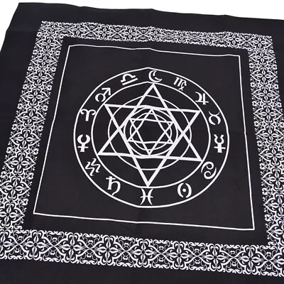 Tarot Tablecloth Divination Tarot Card Pad Pendulum Magic Pentacle Runes Clot Jd • £2.83