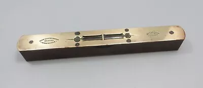£24.99 • Buy Antique Brass & Mahogany  10  Spirit Level By John Rabone & Sons, Warranted