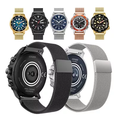 For Citizen Eco-Drive Watch Band Quick Fit Magnetic Milanese Loop Bracelet Strap • $8.99