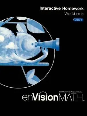 EnVision Math 2009 Interactive Homework Workbook Grade 4 - Paperback - GOOD • $4.80