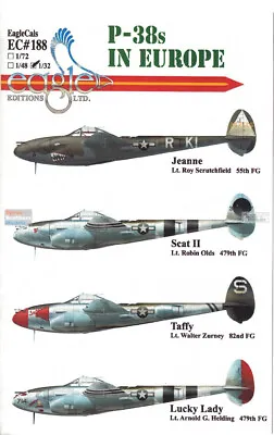 ECL32188 1:32 Eagle Editions P-38 Lightning In Europe • $29.74