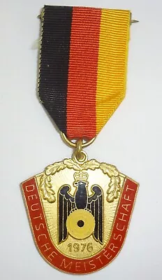 1976 Germany  Deutsche Meisterschaft  Shooting Competition Medal • $24.95
