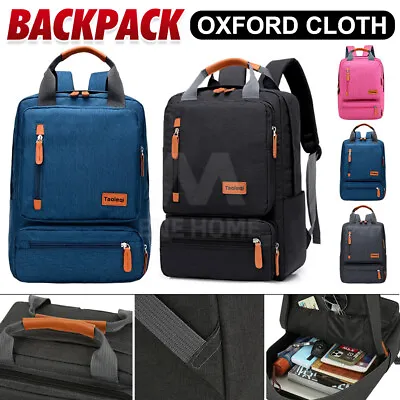 Mens Women Large Capacity Oxford Backpack Laptop Notebook School Travel Bag • $21.59