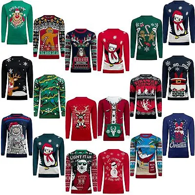 £10.99 • Buy Christmas Xmas Jumper Funny Novelty Mens Ladies Vintage Retro Knitted Sweater