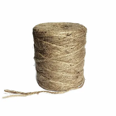 Natural Jute 3 Ply Twine String Garden Shabby Rustic Craft Biodegradable 110m • £1.99