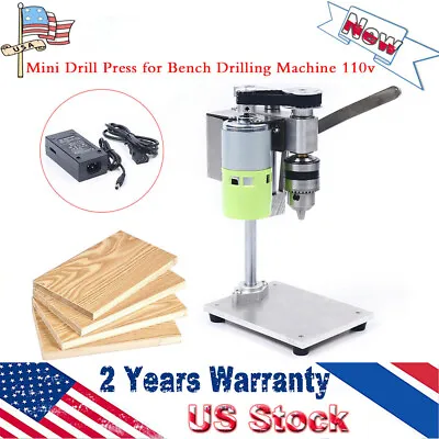 Mini Drill Press Bench Top 2 Speed Precision Wood Metal Drilling Milling Machine • $51.30
