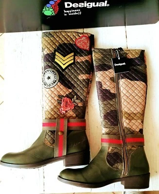 £55.43 • Buy Desigual Tall Boots Women Brand New SIze 6 USA  