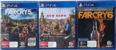 Far Cry 5 Far Cry New Dawn And Far Cry 6 Bundle PS4 • $69.95