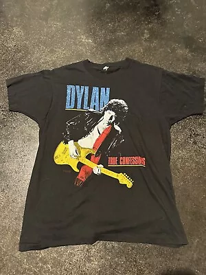 Vintage 1986 Bob Dylan Tom Petty True Confessions Tour T-shirt Xl • $120