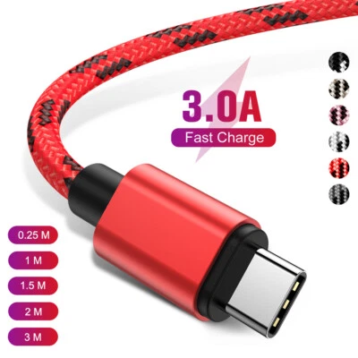 $4.88 • Buy Fast Charger For Samsung Galaxy Type C USB-C Data Charging Cable Cord 3M 2M 1M