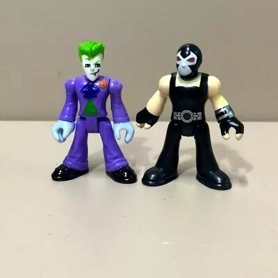 2pcs Fisher Price Imaginext DC Super Friends Bane & The Joker Villains Figures  • £5.88