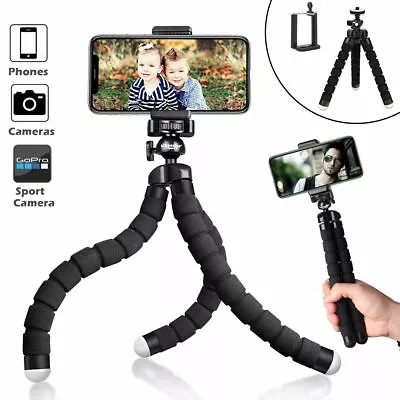 $9.88 • Buy Universal Adjustable Flexible Octopus Tripod Stand Phone Holder For Phone Camera