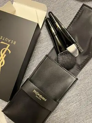 Yves Saint Laurent Novelty Brush Pouch Lip Brush Set 2022 Vip Gift YSL Set Of 3 • $200.35