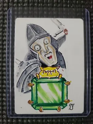MTG Mox Emerald Sketch Dan Frazier Altered Art Magic Artist Proof SIGNED Berserk • $349