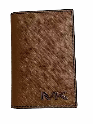 Nwobox Michael Kors Men's Everett Folding Card Case Saffiano Leather Nwt 88$!! • $31.99