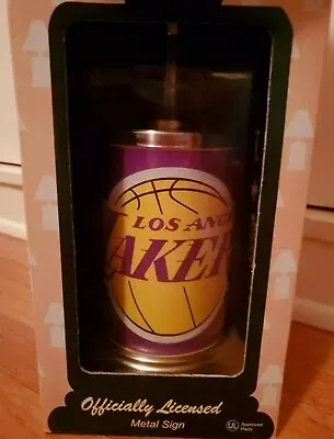 Los Angeles/L.A. Lakers NBA Basketball Metal Sign Desk Lamp For Man Cave Garage • $45