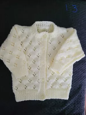 Hand Knit Baby Cardigan 6 Months • £10